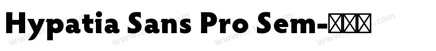 Hypatia Sans Pro Sem字体转换